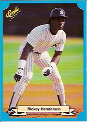 1988 Classic Blue Baseball Cards       234     Rickey Henderson